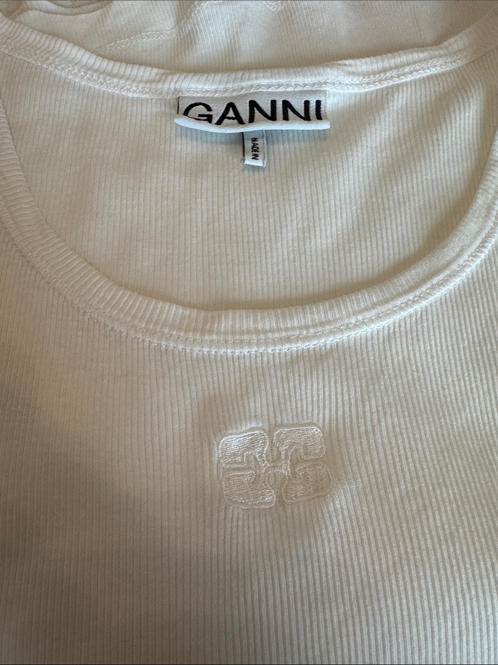 GANNI Ribbed Tank Top - Picture 8 of 10